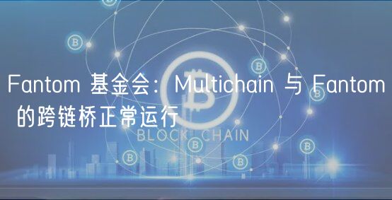 Fantom 基金会:Multichain 与 Fantom 的跨链桥正常运行