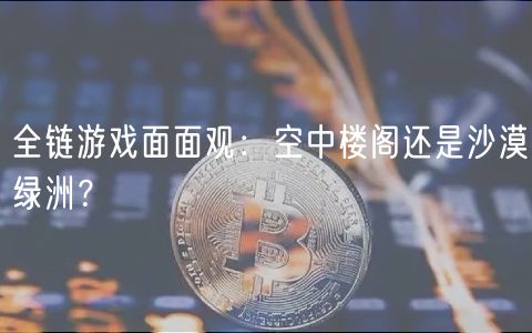 全链游戏面面观:空中楼阁还是沙漠绿洲?