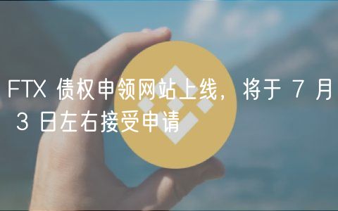 FT 债权申领网站上线，将于 7 月 3 日左右接受申请