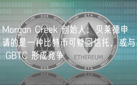 Morgan Crk 创始人：贝莱德申请的是一种比特币可赎回信托，或与 GBTC 形成竞争