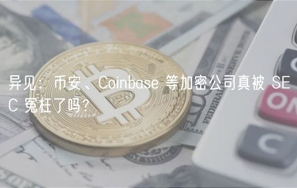 异见：币安、Coinbas 等加密公司真被 SC 冤枉了吗？