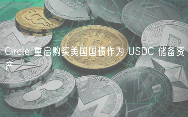 Circl 重启购买美国国债作为 USDC 储备资产